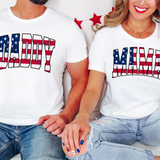 Patriotic Arch Daddy American Flag DTF Print