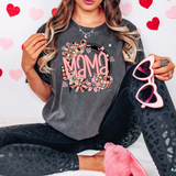 Mama Daisy Heart DTF Print