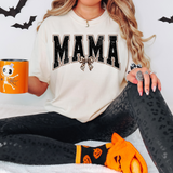 Mama Leopard Bow Distressed DTF Print