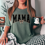 Mama Leopard Bow Distressed DTF Print