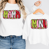 Mama Mini Christmas Doodle DTF Print