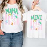Matching Mama Mini Preppy Goose DTF Print