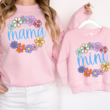Mama Mini Spring Flower Circle DTF Print
