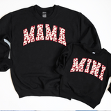 Mama Mini Varsity Heart DTF Print
