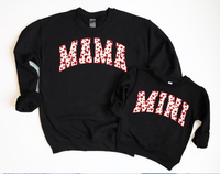 Mama Mini Varsity Heart DTF Print