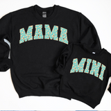 Mama Mini Varsity Heart DTF Print