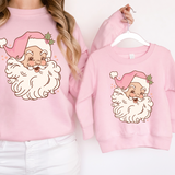Pink Santa DTF Print
