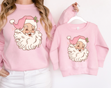 Pink Santa DTF Print