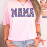 Purple Floral Customizable Name DTF Print