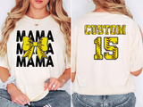 Softball Mama Personalized Name DTF Print