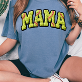 Fuzzy Softball Mama Patch DTF Print