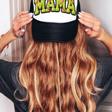 Fuzzy Softball Mama Patch DTF Print