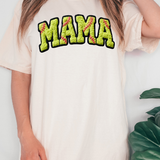 Fuzzy Softball Mama Patch DTF Print