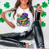 Mardi Gras Crocodile DTF Print