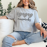 Mavericks Checker Heart Trio DTF Print
