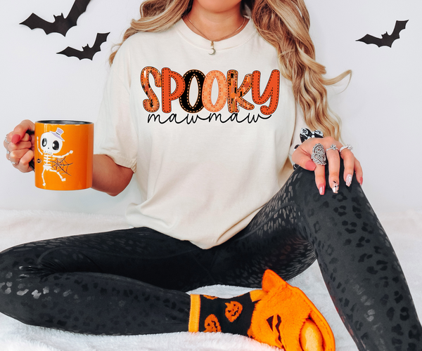 Mawmaw Halloween Spooky Names DTF Print