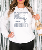 Meet Me at Midnight Tinsel Effect DTF Print