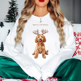 Merry Christmas Golden Doodle DTF Print