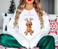 Merry Christmas Golden Doodle DTF Print