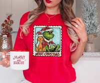 Merry Grinchmas Christmas Stamp DTF Print