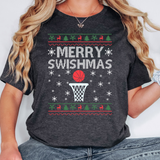 Merry Swishmas Basketball Ugly Sweater DTF Print