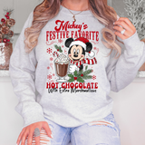 Mickeys Festive Favorite Hot Chocolate DTF Print