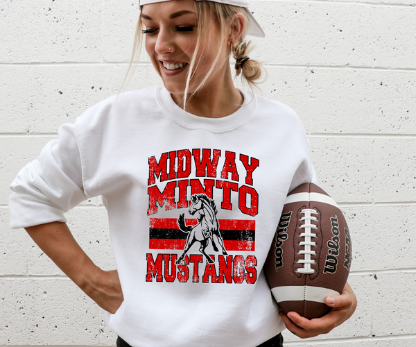 Classic Hometown Midway Minto Mustangs DTF Print