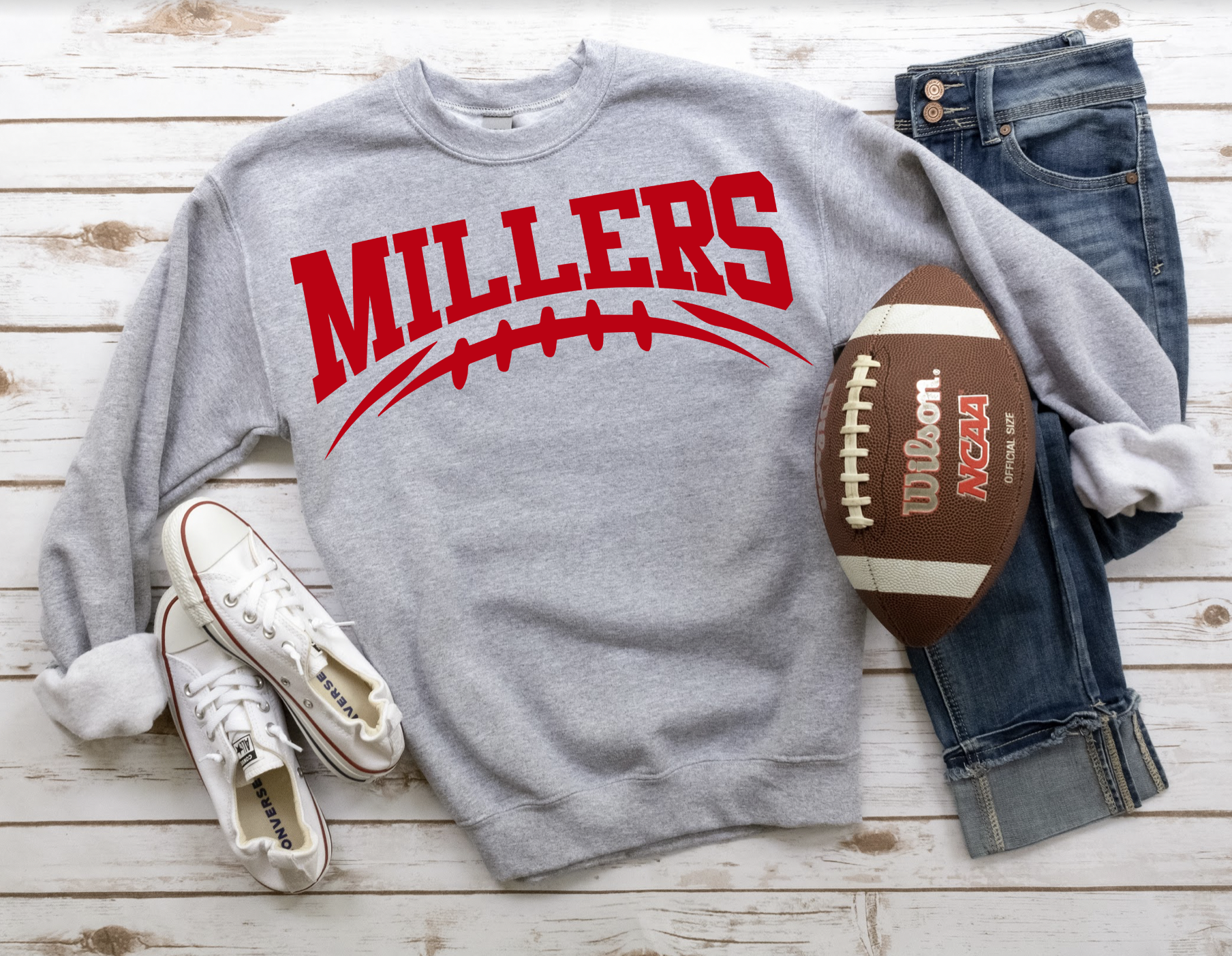 Millers Football Arched DTF Print