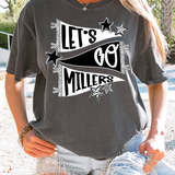 Millers Lets Go Star Banner Trio DTF Print