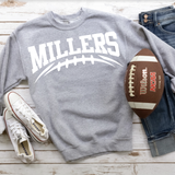 Millers Football Arched DTF Print