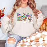 Love Watercolor Heart DTF Print