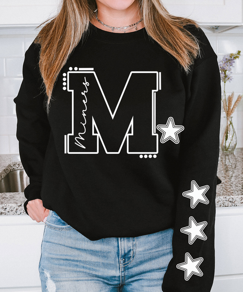 Miners 06 Star White DTF Print