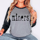 Miners Mystery Black DTF Print