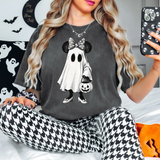 Mickey Minnie Black White Halloween DTF Print