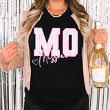 Faux Glitter Missouri Doodle DTF Print