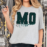 Faux Glitter Missouri Doodle DTF Print