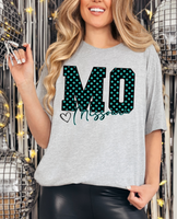 Faux Glitter Missouri Doodle DTF Print