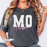 Faux Glitter Missouri Doodle DTF Print