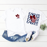 Eagles Basketball Net Bow DTF Print