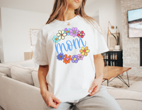 Mom Spring Flower Circle DTF Print