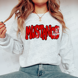 Distressed Wonky Mustangs DTF Print