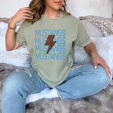 Mustangs Baseball Bolt DTF Print