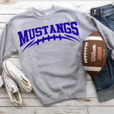 Mustangs Football Arched DTF Print