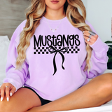 Mustangs Simple Bow Checker DTF Print