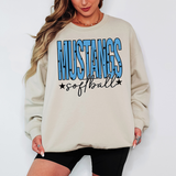 Mustangs Softball Star Power Team Sports DTF Print