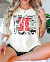 MV Reds Typography DTF Print