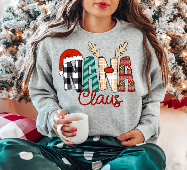 Nana Claus Christmas DTF Print