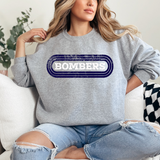 Bombers Retro Team Oval DTF Print