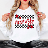Nebraska Checker Star DTF Print