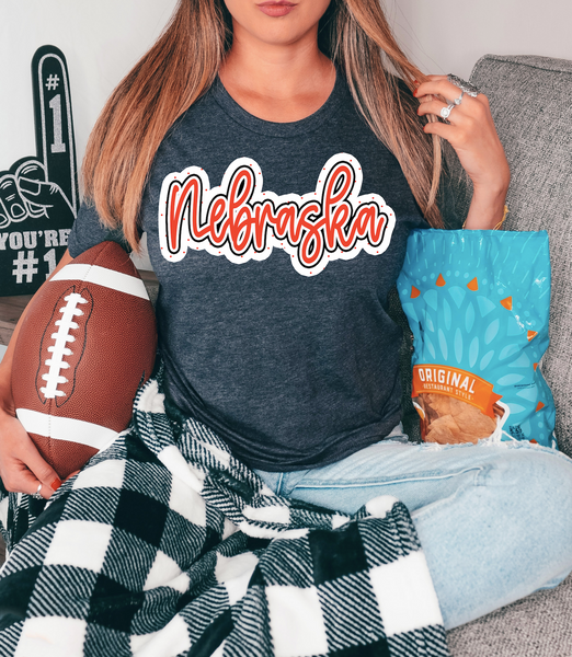 Nebraska Polka Dot DTF Print